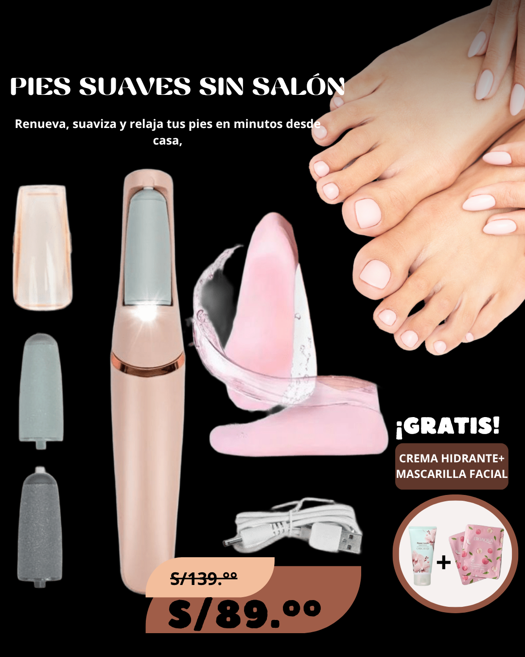 Lima de Callos + Media de Gel Hidratante💦