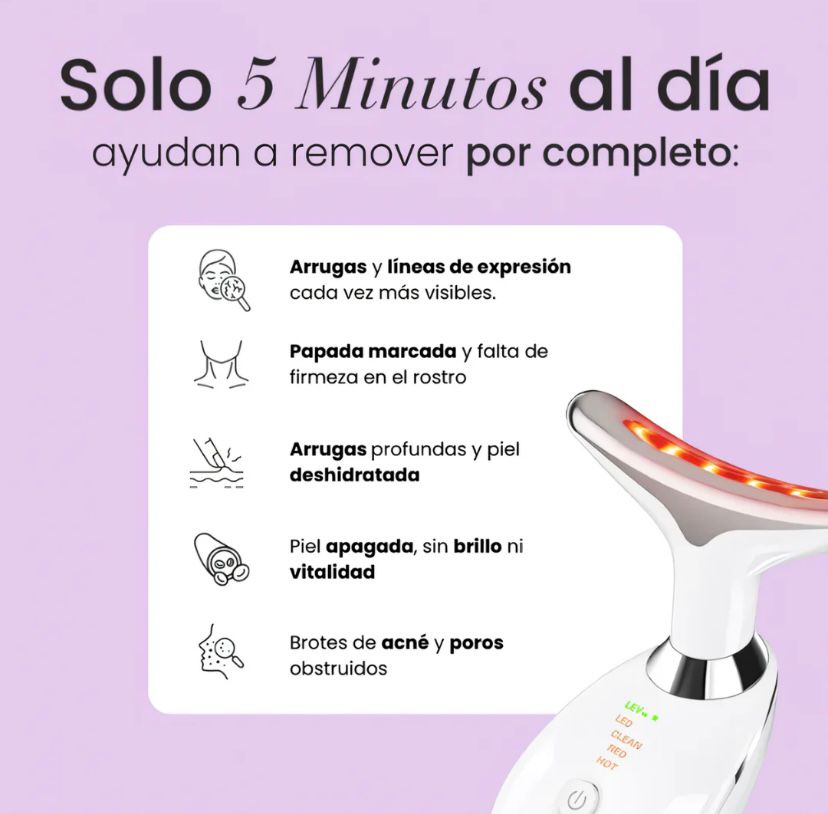 TONIFICADOR FACIAL PRO 7 EN 1 + MASCARILLA FACIAL