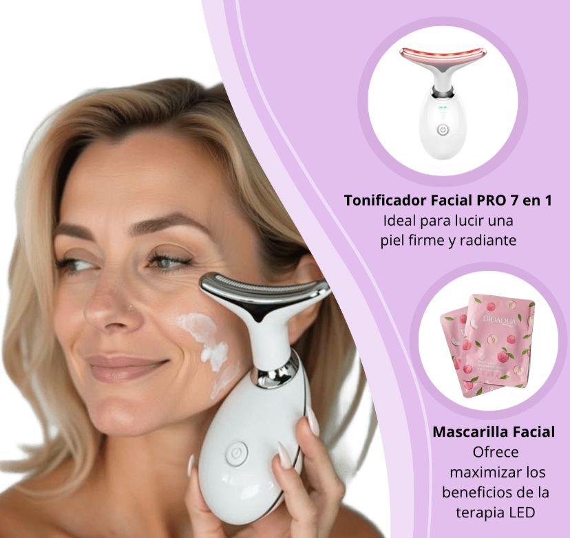 TONIFICADOR FACIAL PRO 7 EN 1 + MASCARILLA FACIAL