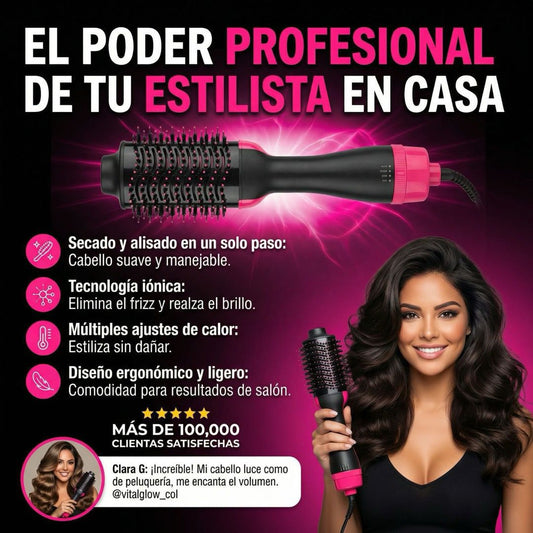 CEPILLO PROFESIONAL 3 EN 1✨CABELLO PERFECTO EN MINUTOS