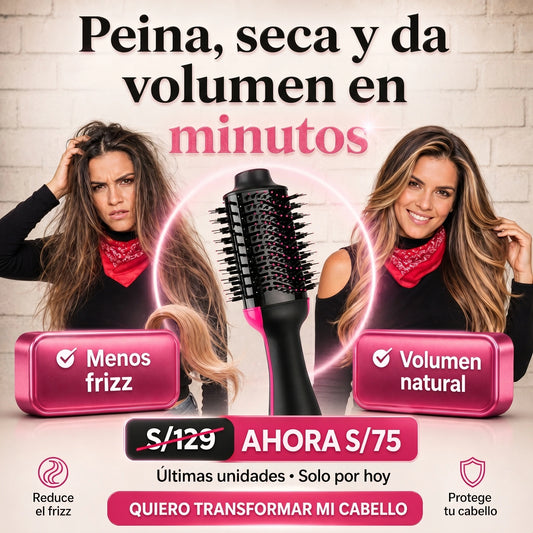 CEPILLO PROFESIONAL 3 EN 1💖CABELLO PERFECTO EN MINUTOS