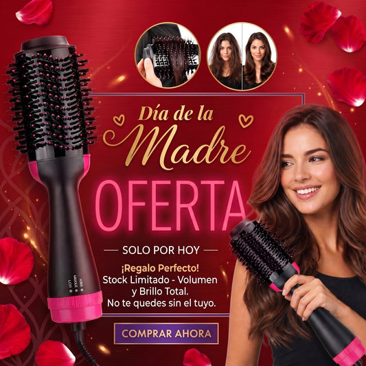 CEPILLO PROFESIONAL 3 EN 1💖CABELLO PERFECTO EN MINUTOS
